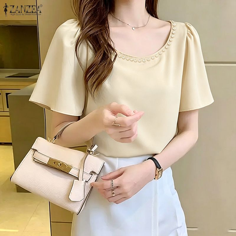 Summer De Clothing - ZANZEA Blusas elegantes para mujer con