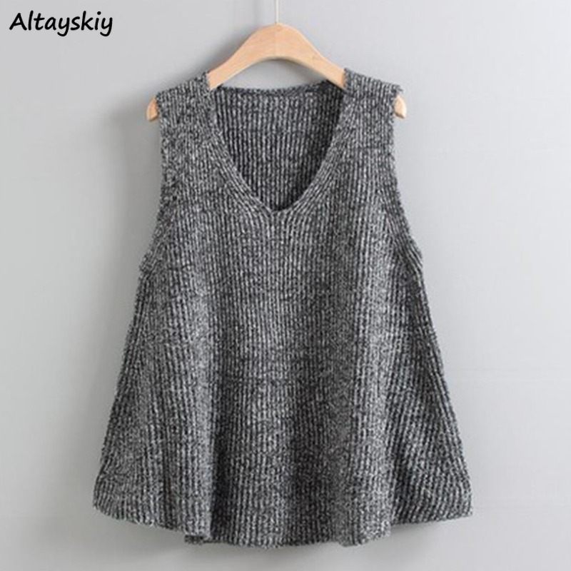 Summer Clothing Young Women - Chaleco de suéter suelto para mujer,