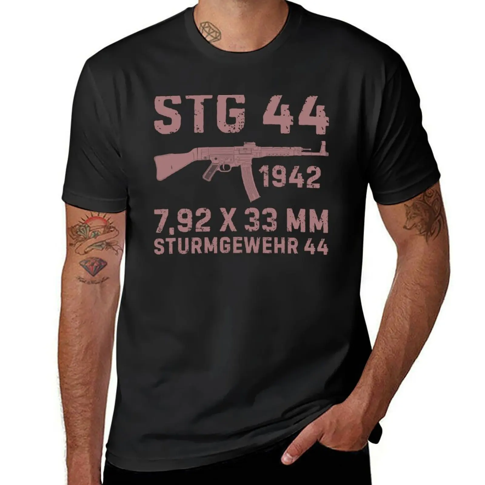 Summer Clothing Essentials Men - Camiseta de rifle de asalto alemán