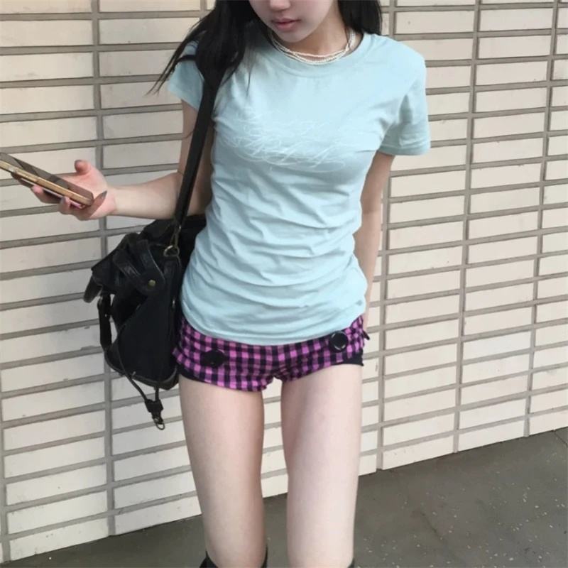 Summer Clothing New Look - Camiseta de manga corta Y2K para