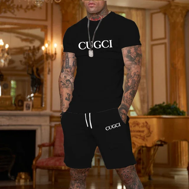 Summer Clothing Essentials Men - Camiseta de verano, pantalones cortos, conjunto