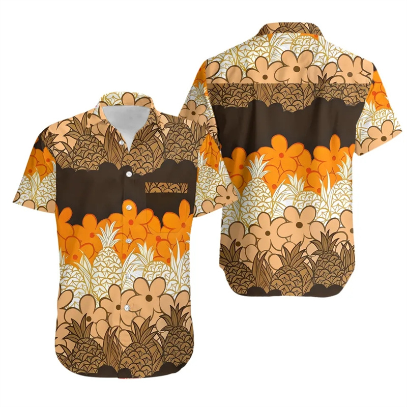 Summer Duck Clothing - Camisa hawaiana informal de moda para