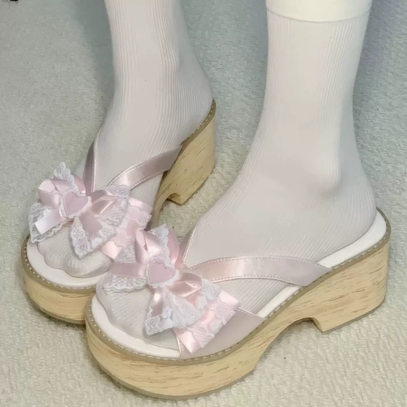 Summer Clothing Accessories - Sandalias de Plataforma con Suela Gruesa
