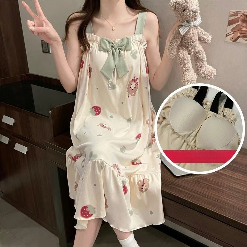 Summer Clothing Young Women - Camisón de princesa lindo y dulce