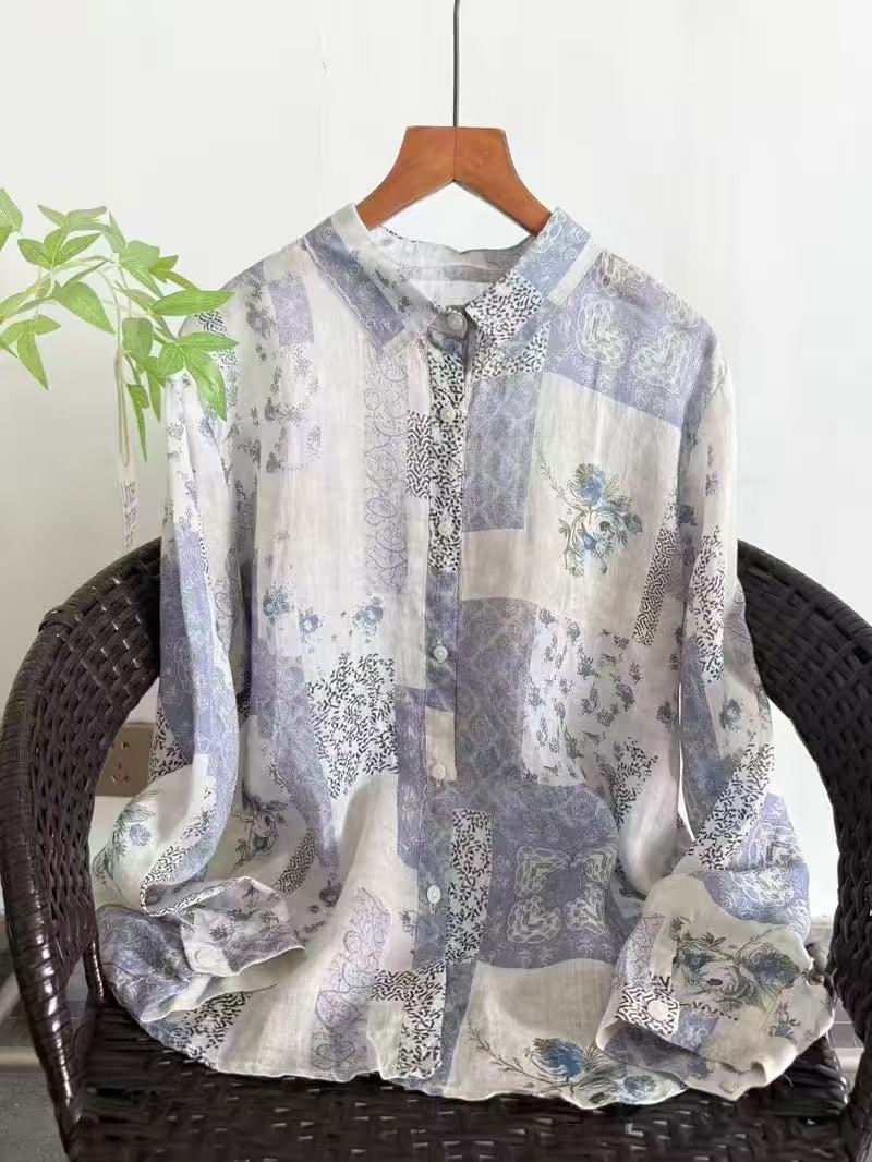 Vintage Summer Clothing Brand - Camisas y blusas de lino 100%