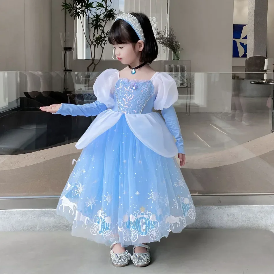 Vestido de princesa Cenicienta - Summer Kids Clothing reseña y precio