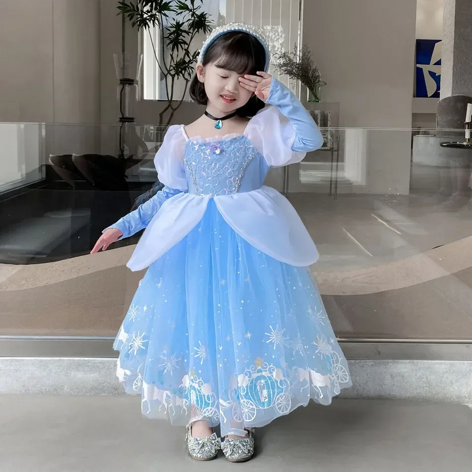 Vestido de princesa Cenicienta - Summer Kids Clothing reseña y precio