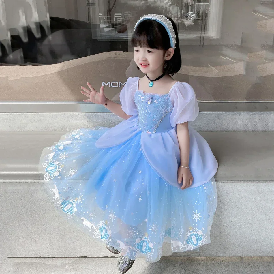 Vestido de princesa Cenicienta - Summer Kids Clothing reseña y precio