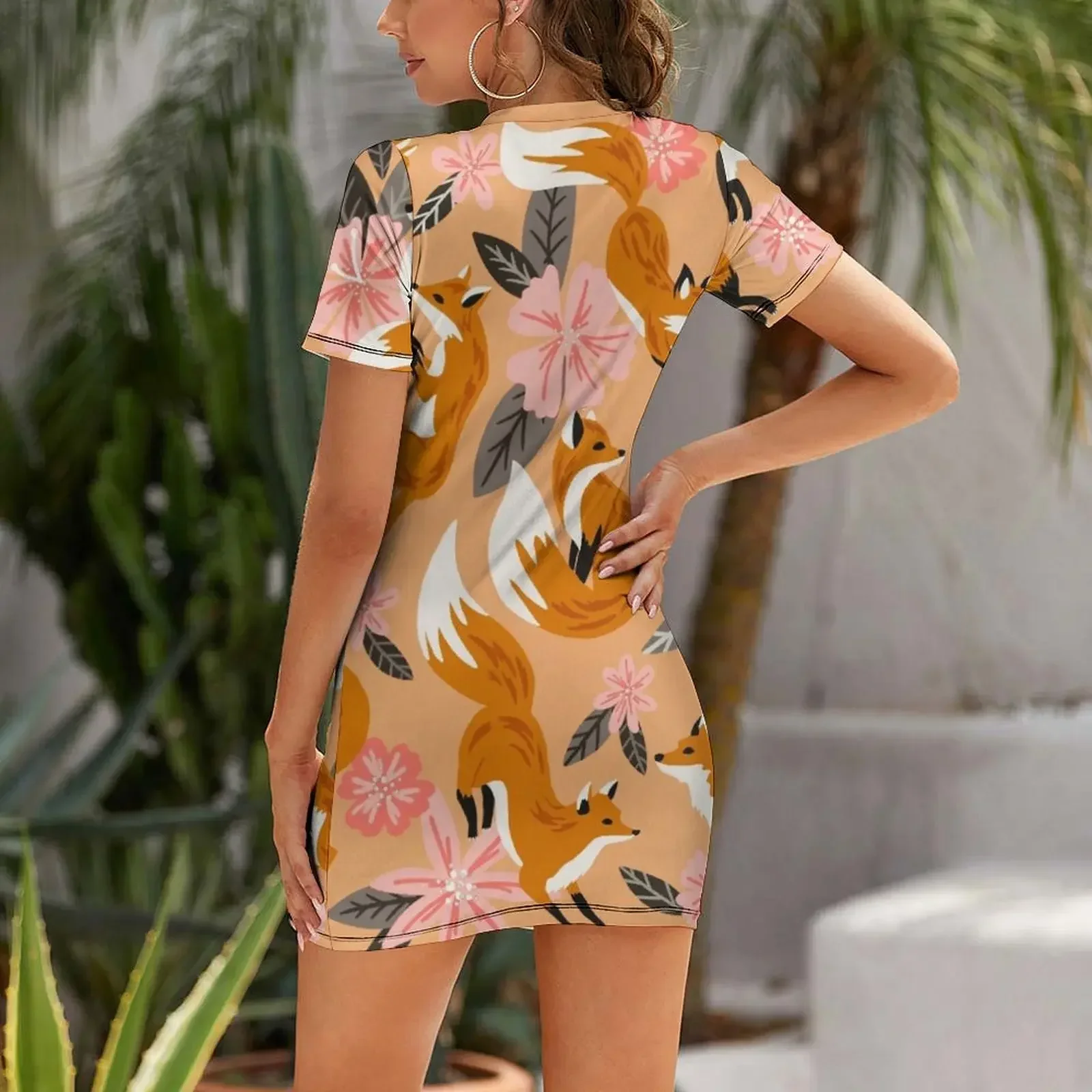 Foxes & Blooms – Vestido de ma - Summer Clothing Palette reseña y precio