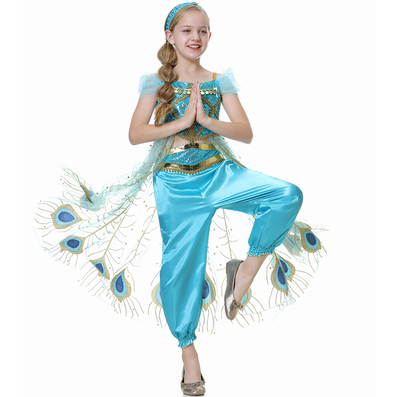 Vestido de princesa Jasmine pa - Summer Kids Clothing reseña y precio
