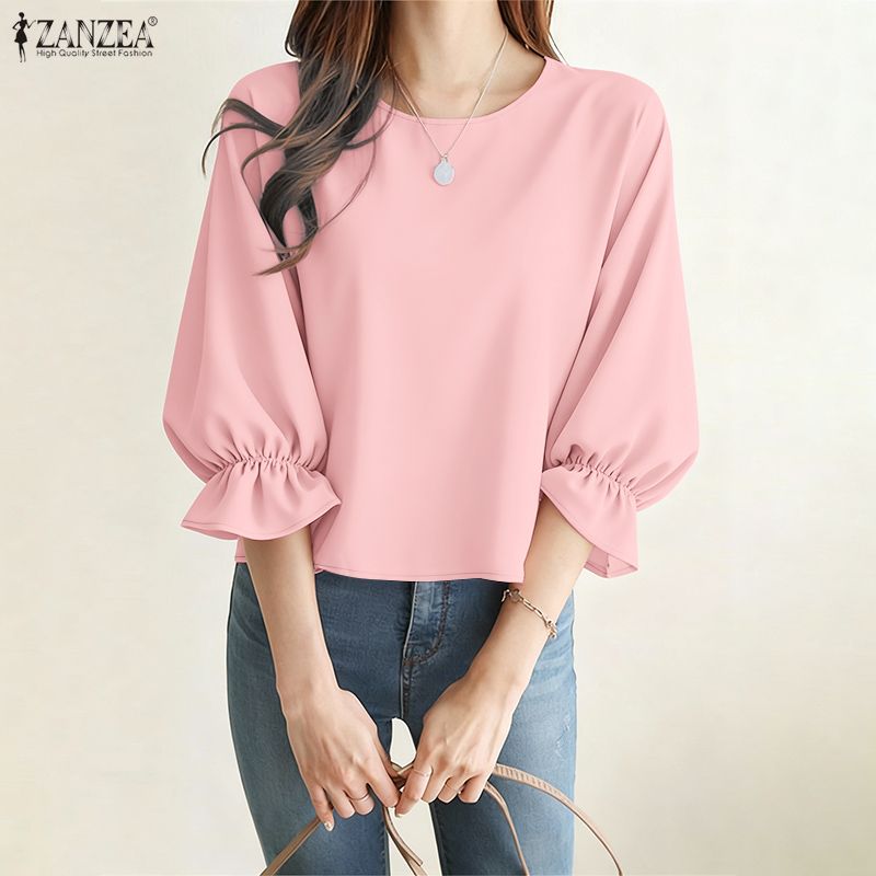 ZANZEA-Blusas minimalistas de  - Summer De Clothing reseña y precio