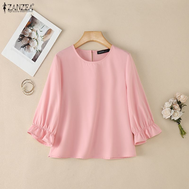 ZANZEA-Blusas minimalistas de  - Summer De Clothing reseña y precio