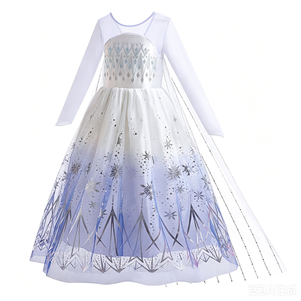 Vestidos Blancos de Elsa para  - Summer Kids Clothing reseña y precio