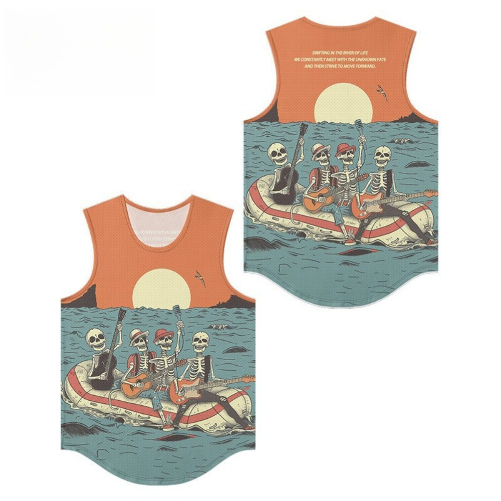 Chalecos con estampado de band - Summer Clothing Essentials Men reseña y precio