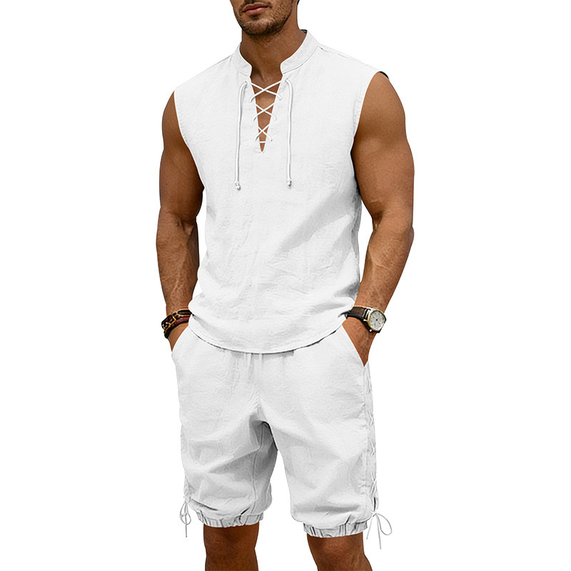 Conjunto de Pantalones Cortos  - Linen Shorts Men reseña y precio