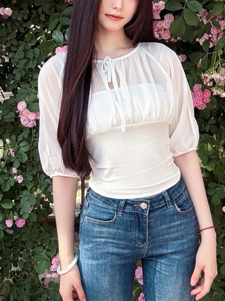 Top con paneles de seda de mor - Summer Clothing reseña y precio