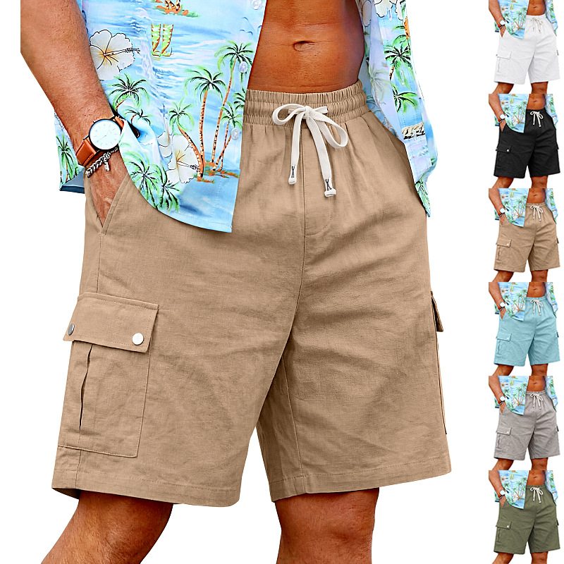 Pantalones Cortos de Verano pa - Linen Shorts Men reseña y precio