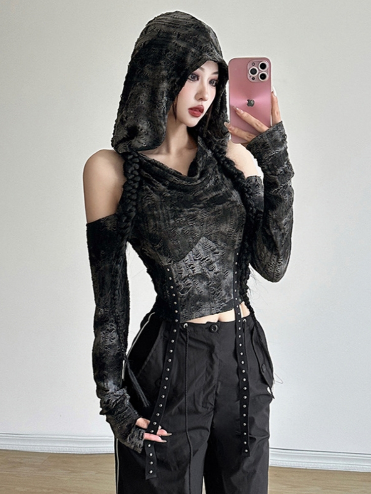 Top Y2k con capucha para Mujer - Summer De Clothing reseña y precio