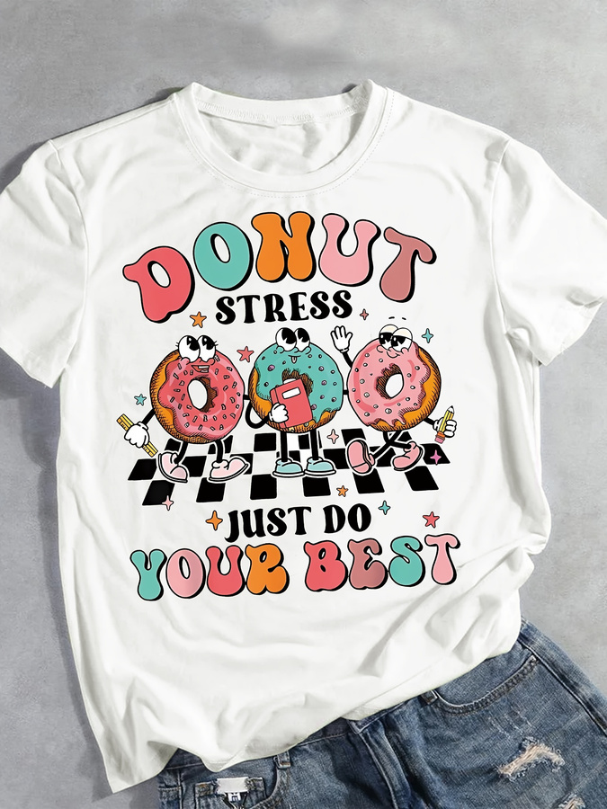 Camiseta con estampado de donu - Summer Loving Clothing reseña y precio