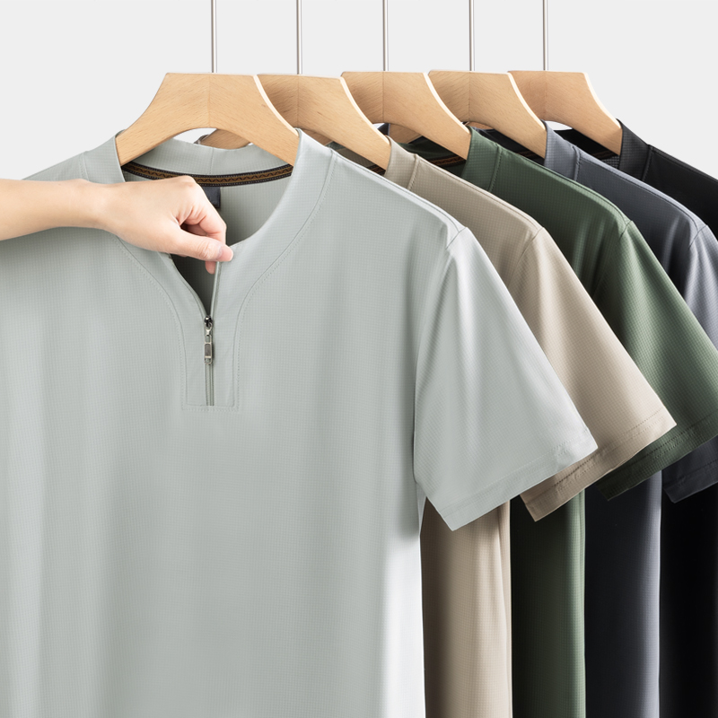 Camiseta Henley de seda helada - Summer Clothing Guys reseña y precio