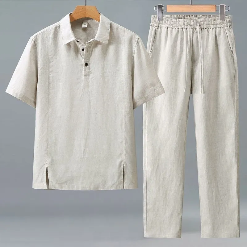Conjunto de Dos Piezas de Lino - Linen Shorts Men reseña y precio
