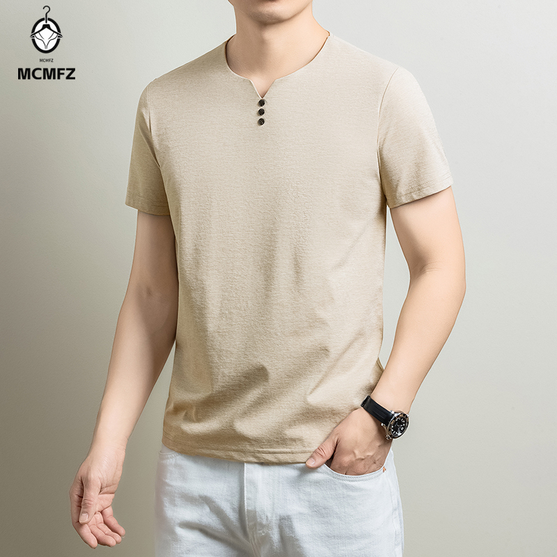 Camiseta Henley básica para ho - Summer Clothing Guys reseña y precio