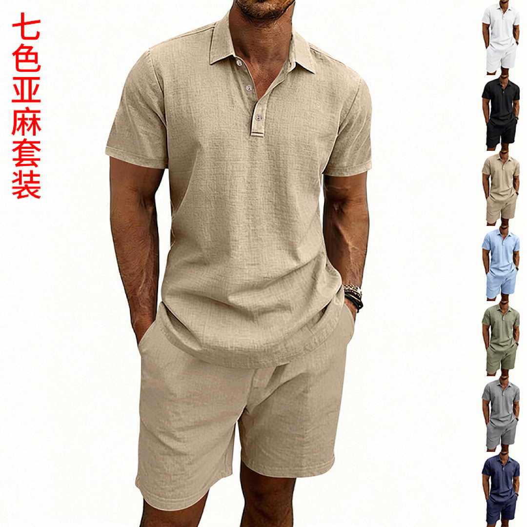 Conjunto de Pantalones Cortos  - Linen Shorts Men reseña y precio