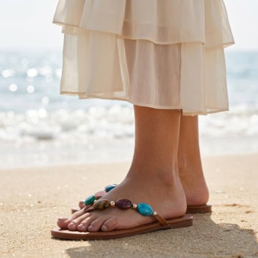 Sandalias de mujer con adornos - Flip Flop Jeweled reseña y precio