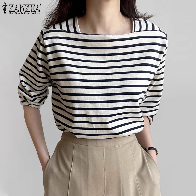 ZANZEA Blusas informales a ray - Summer De Clothing reseña y precio