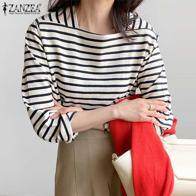 ZANZEA Blusas informales a ray - Summer De Clothing reseña y precio