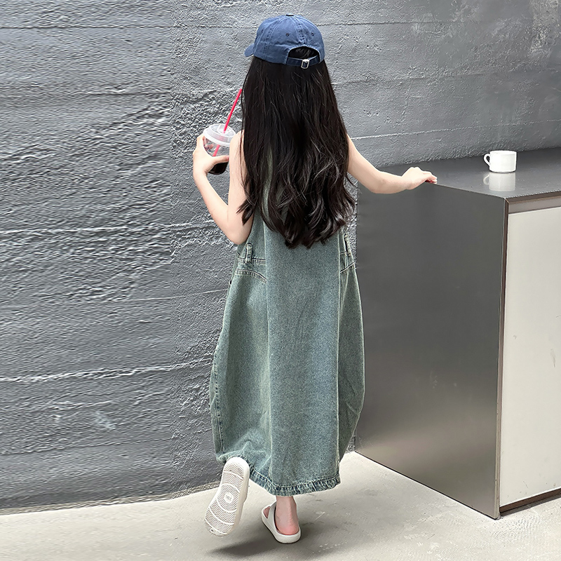 Vintage azul niños niñas alta  - Summer Kids Clothing reseña y precio
