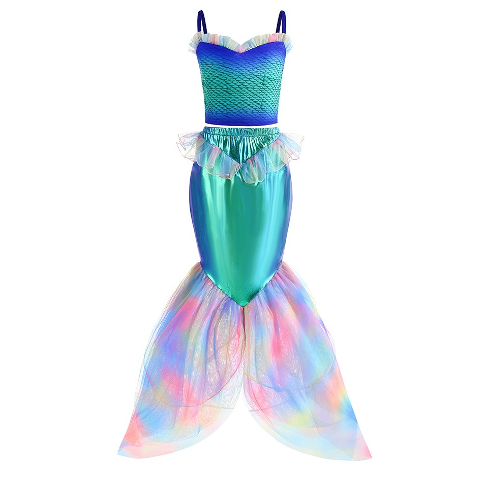 Disfraz de sirena de Disney pa - Summer Kids Clothing reseña y precio