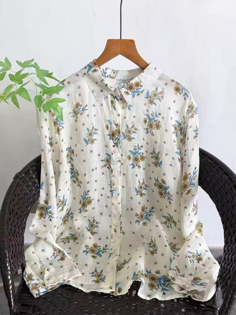 Camisas y blusas de lino 100%  - Vintage Summer Clothing Brand reseña y precio