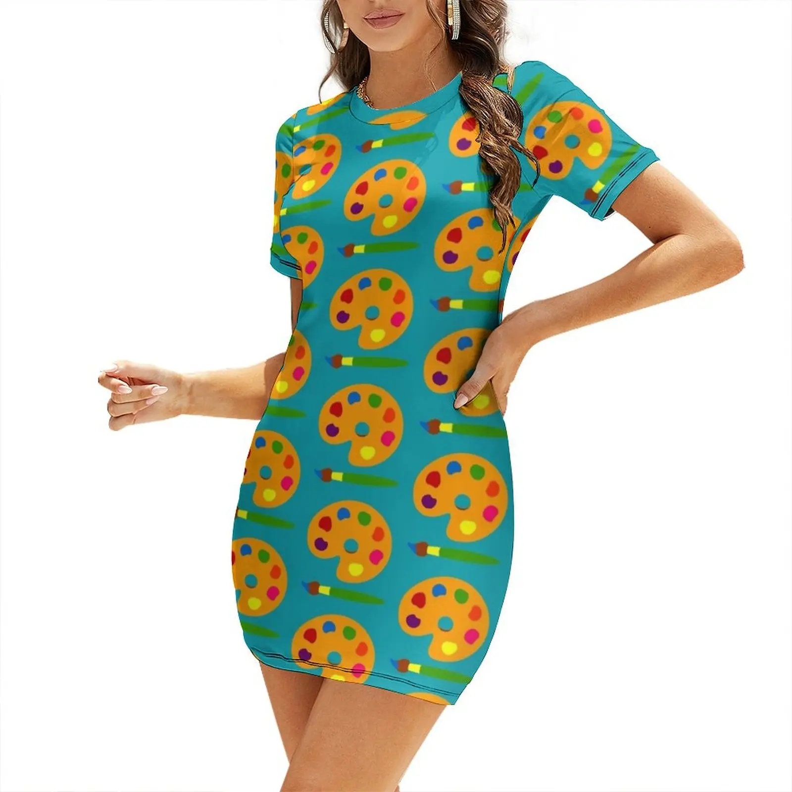 Vestido de manga corta con pal - Summer Clothing Palette reseña y precio